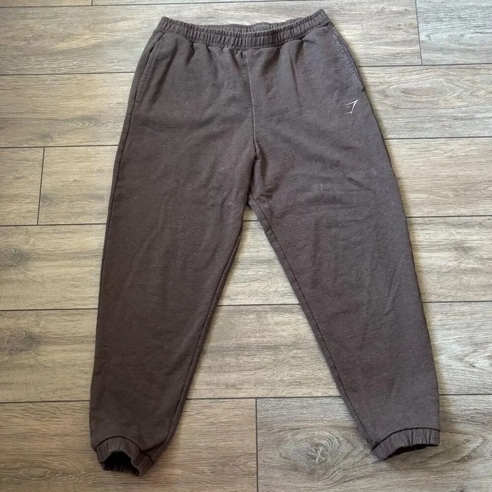 Gymshark brown sweatpants comfy Size L - Picture 3 of 5